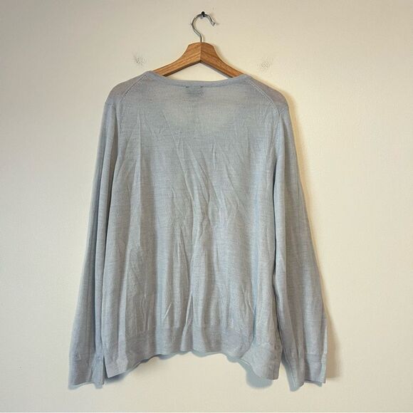 Talbots Italian Merino Wool Sweater Cardigan NEW Plus Size 2X Silk Trim - Picture 6 of 7